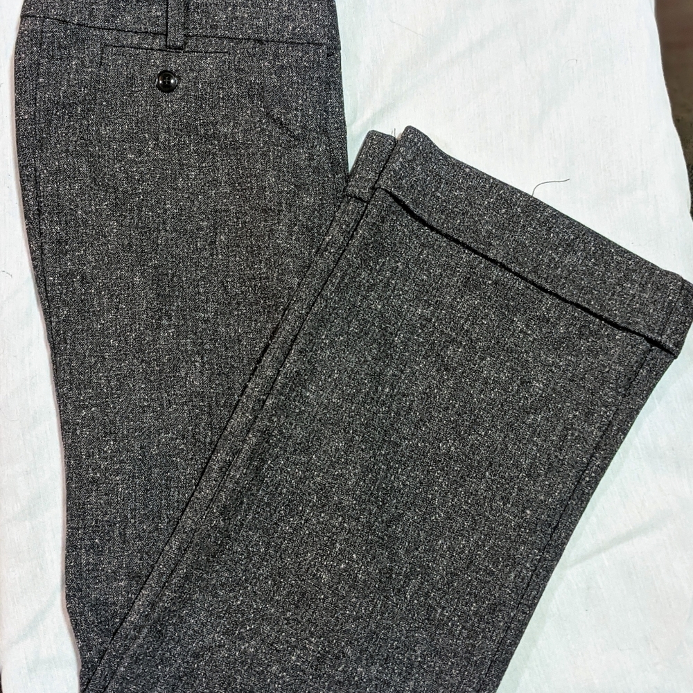 Stoosh Dress Pants - Flare, size 3, brown textured